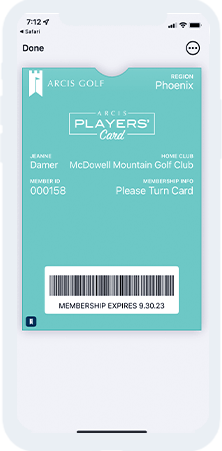 #6  The "done" text will appear in the top left corner when your card has been added to your wallet.